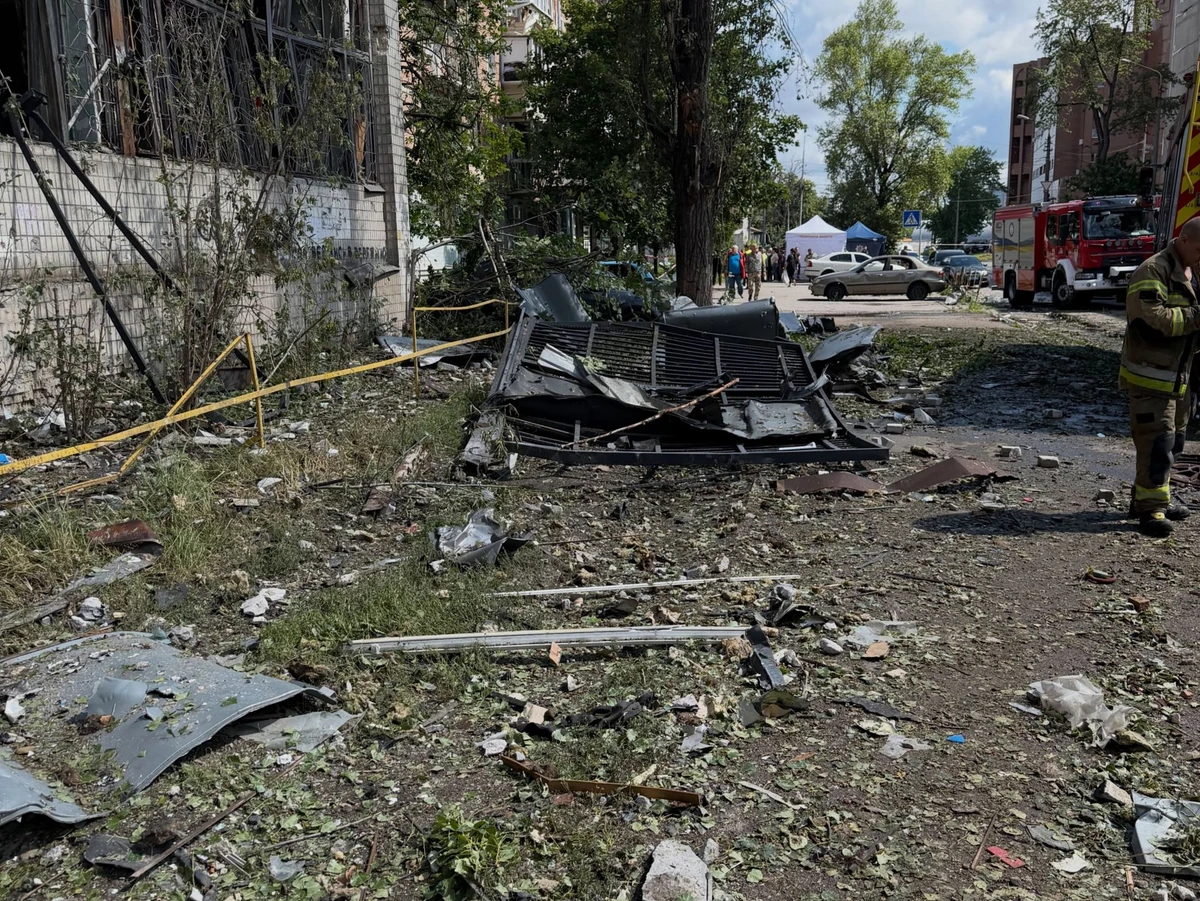 The aftermath of the Russian attack