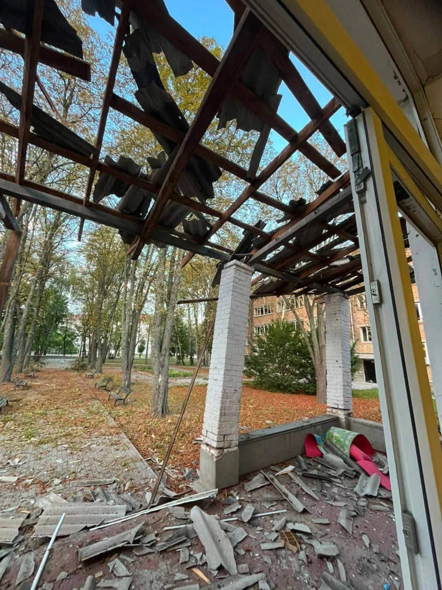 The aftermath of the Russian attack