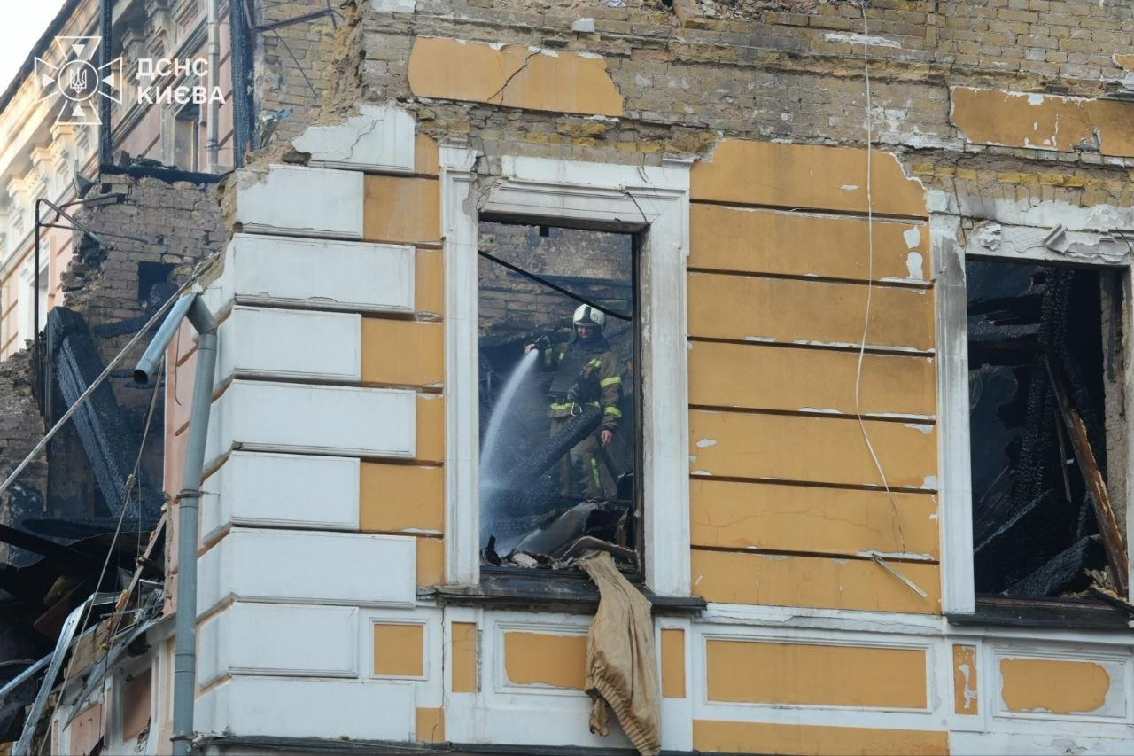 The damaged building Photo: State Emergency Service of Ukraine