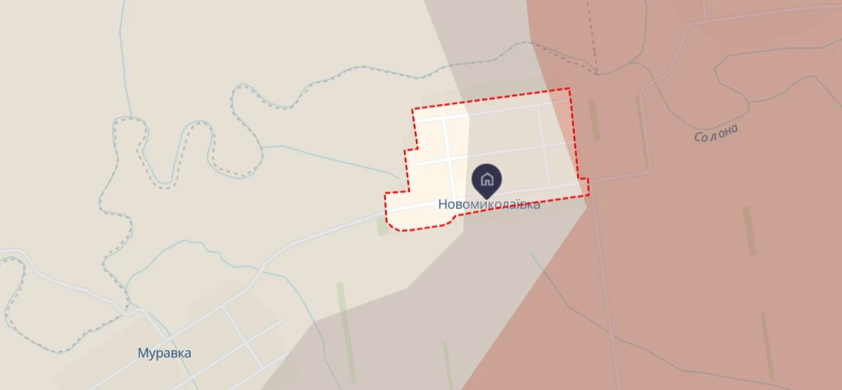 Новониколаевка на карте DeepState