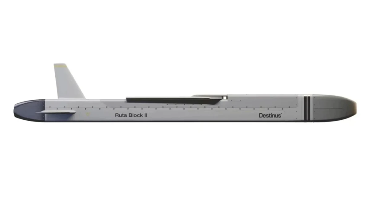 Render of RUTA Block II long-range strike system