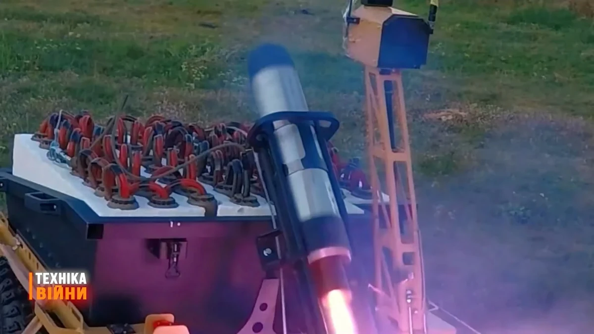 Sirko-S1 ground drone equipped with the TROPIYA demining system