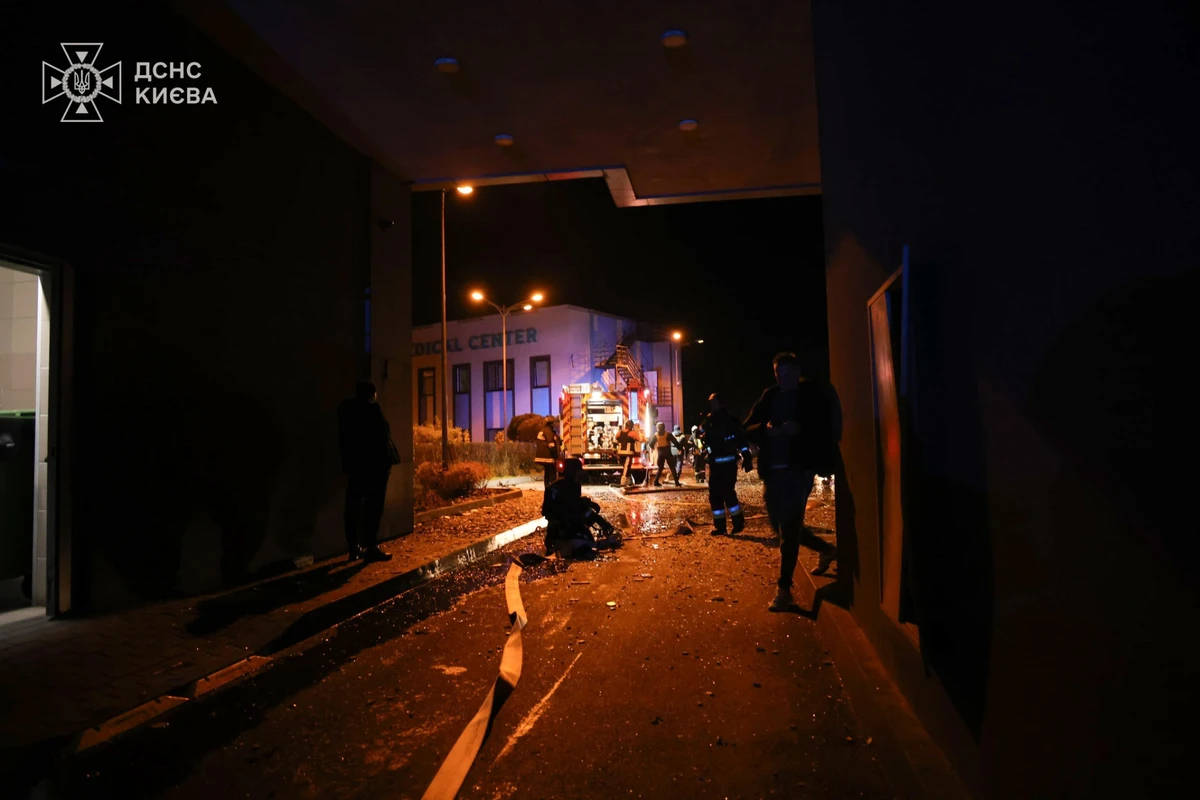 The scene of the strike