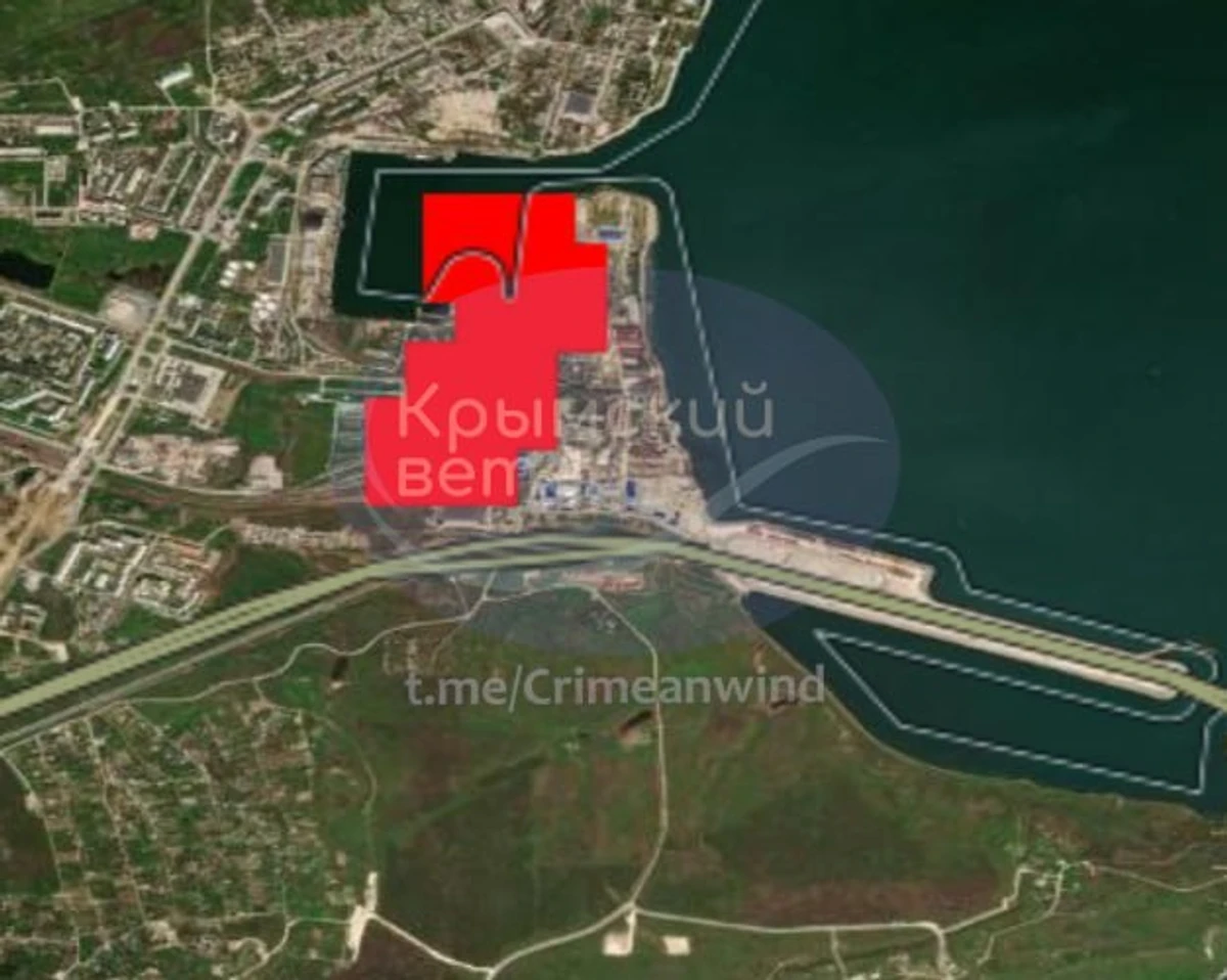The satellite images