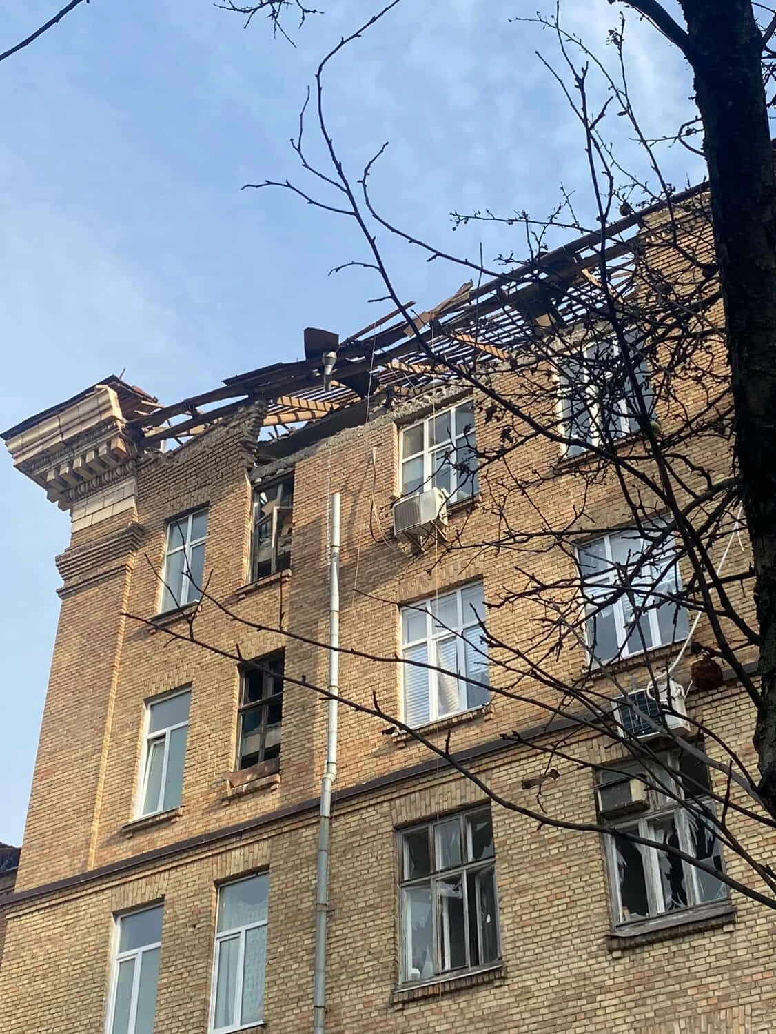 The aftermath of the attack, the Kyiv Institute of Automation