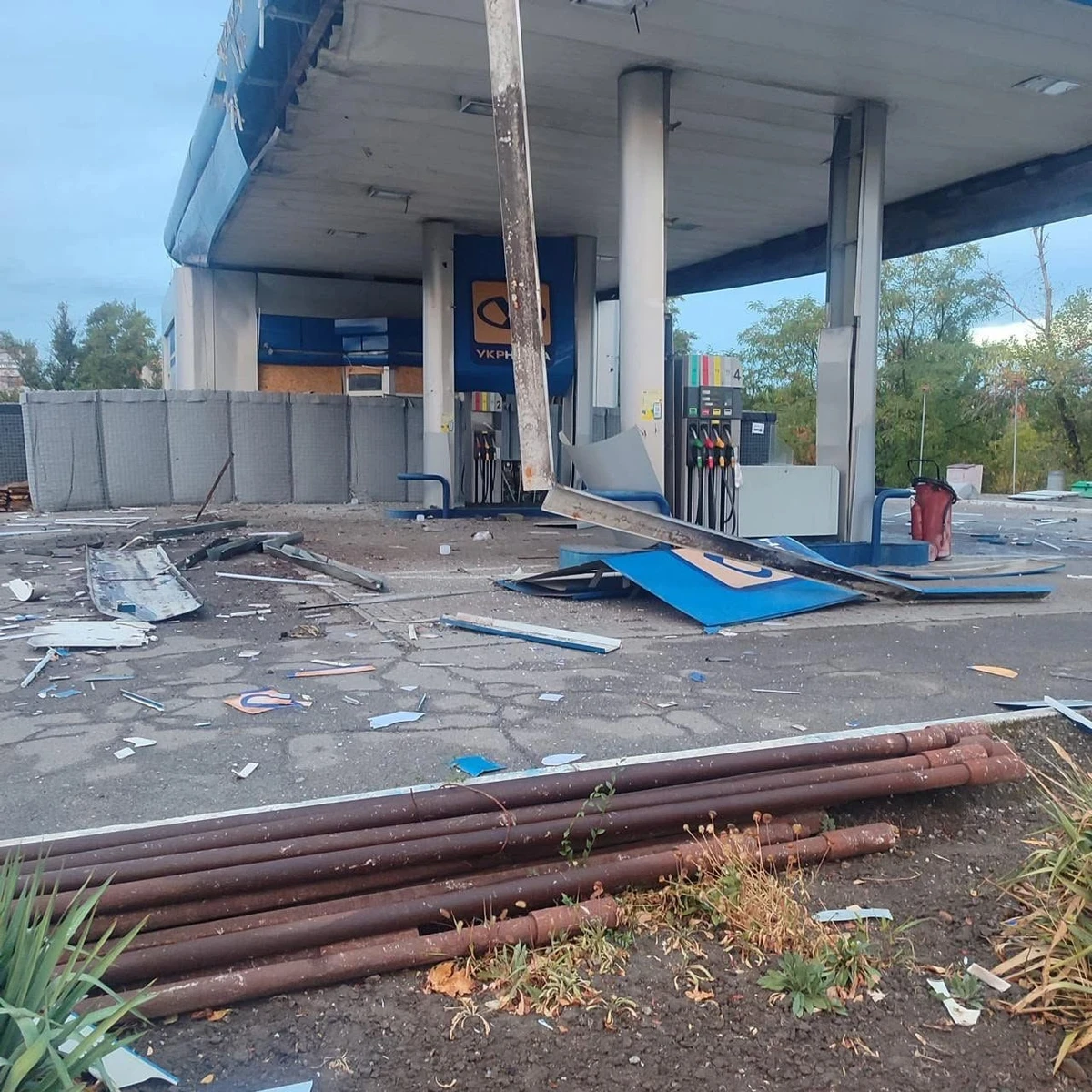The aftermath of the Russian attack