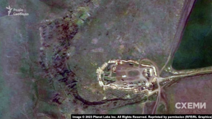 Військовий об'єкт біля Ольвінських каменоломень, 17 квітня 2023 року