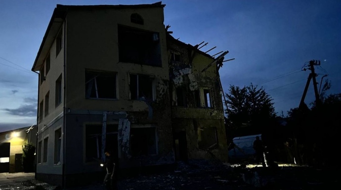 наслідки влучання безпілотника в Малехові, фото з Telegram Садового