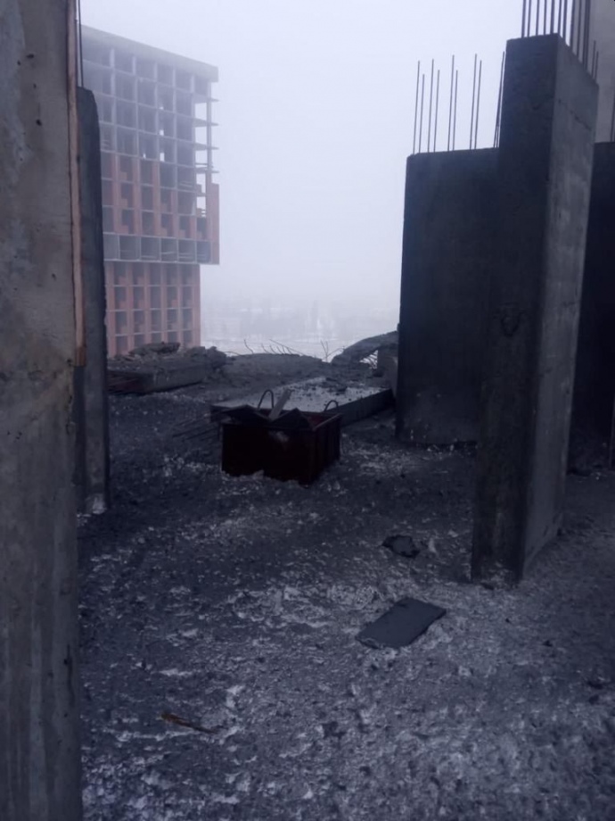 Уламком російської ракети пошкоджено будинки ЖК Urban park