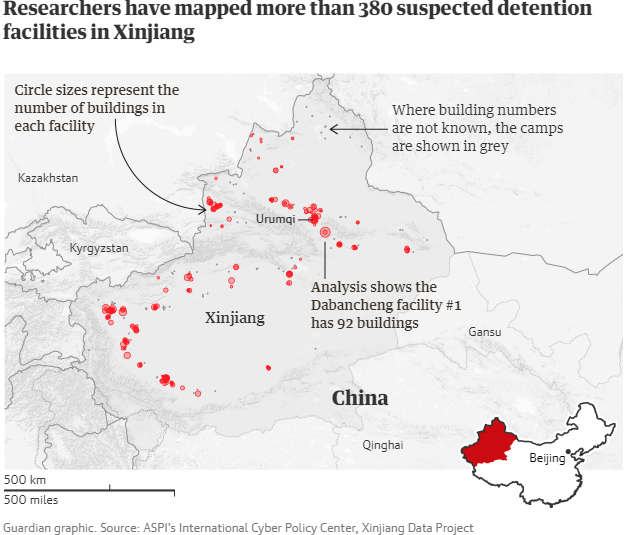 Карта расположения лагерей