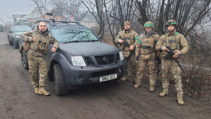 Один з нещодавно переданих пікапів до Сил Оборони