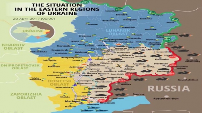 Ситуація в зоні АТО станом на 20 квітня