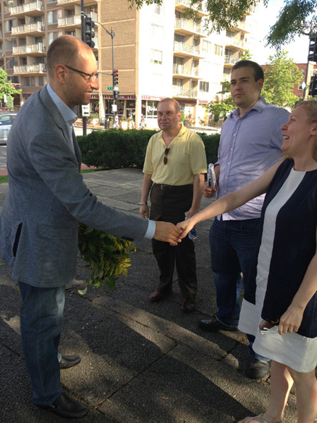 Зустріч Яценюка з українською діаспорою в Вашингтоні. Фото прес-служби Батьківщини