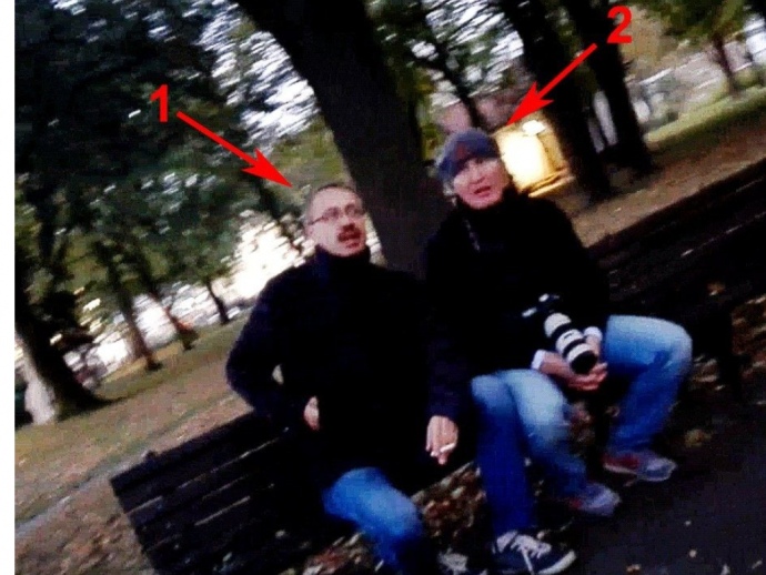 Моисеев (2) вместе с другим ГРУшником Эдуардом Шишмаковим (Широковым) в Болгарии