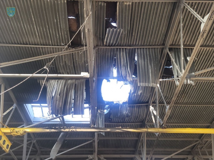 Последствия российской атаки, фото: Силы обороны юга