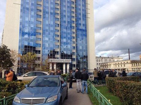 Журналисты и фотографы пикетируют СК. Фото: @kakabazde Журналисты и фотографы пикетируют СК. Фото: @kakabazde