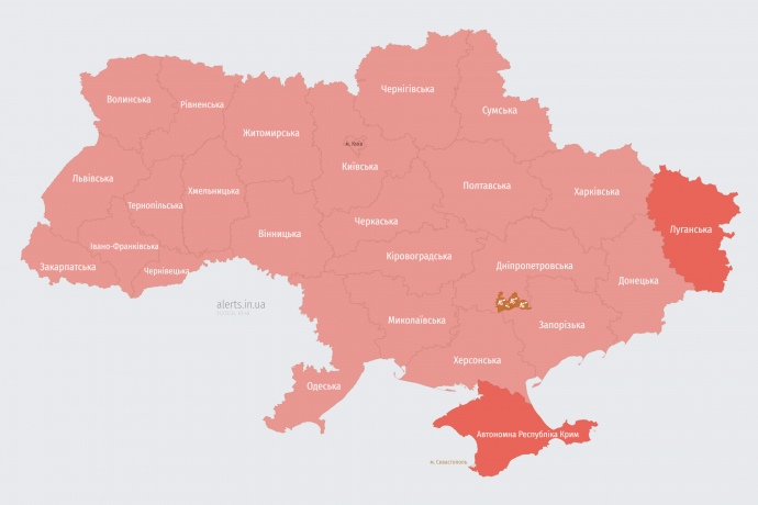 Мапа alerts.in.ua