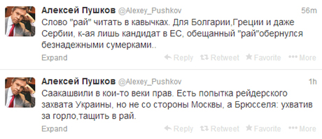 Фото з Twitterа Олексія Пушкова