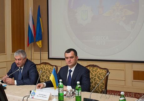 Зустріч глав міністерств внутрішніх справ України і Росії Віталія Захарченка та Володимира Колокольцева. Фото Думская