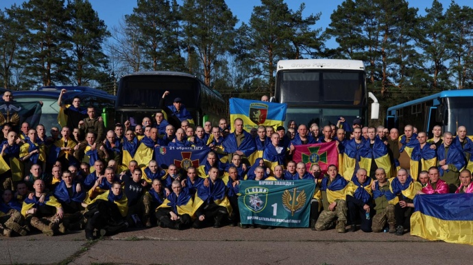 повернуті українські воїни, фото: Координаційний штаб