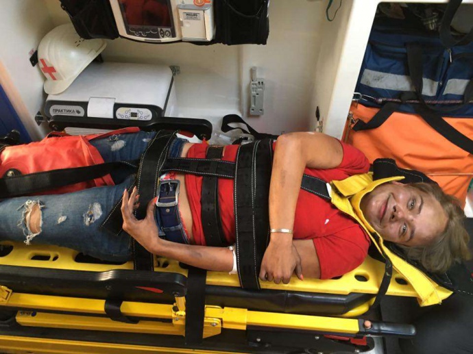 Елена Зорина после пожара