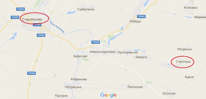 В Строїтелі, за словами очевидців, масові поховання українських солдат