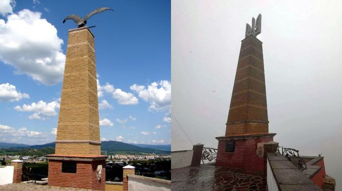 Замок Паланок, турула заменили тризубцем