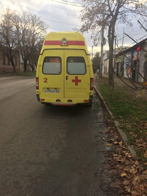 Скорая помощь, на которой увезли Веджие