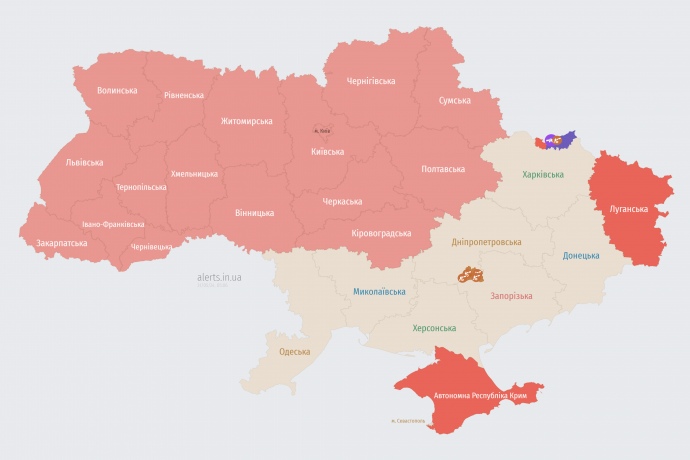 Мапа alerts.in.ua