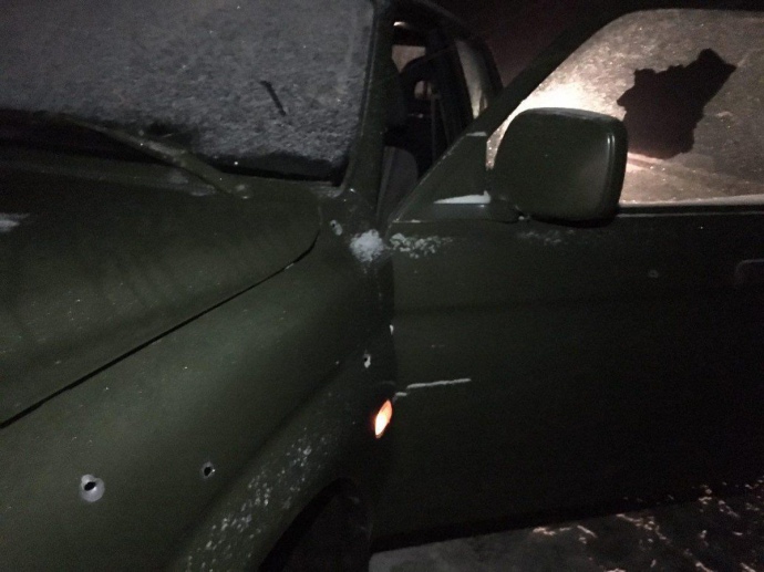 Обстріляли машину Олега Ширяєва