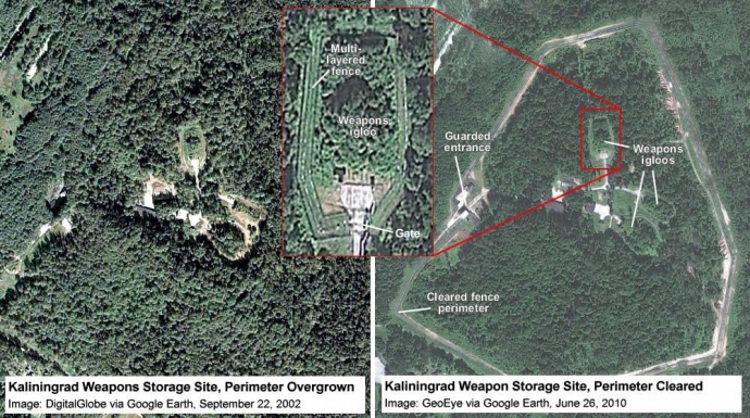 Спутники зафиксировали под поселком Куликово, объект, похожий на хранилище оружия