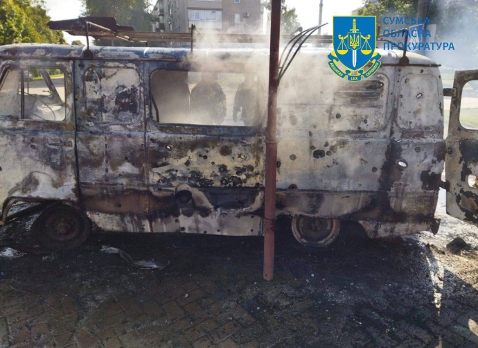 наслідки обстрілів Сумщини 2 вересня, фото: Офіс генпрокурора