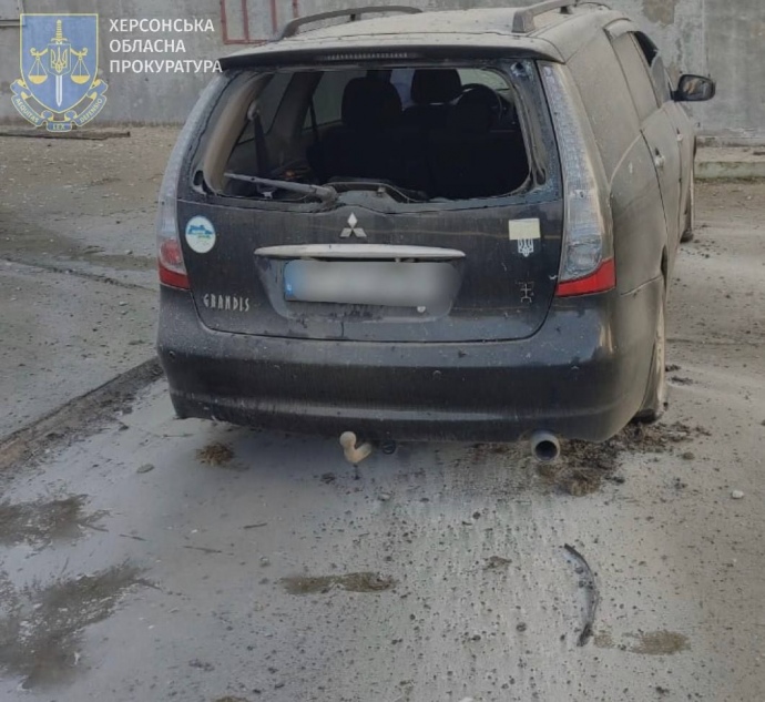 Наслідки обстрілу Херсона