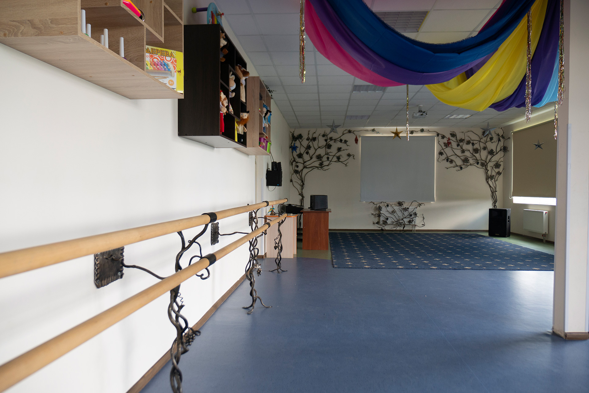 Спортзал садочка, яким також користуються школярі