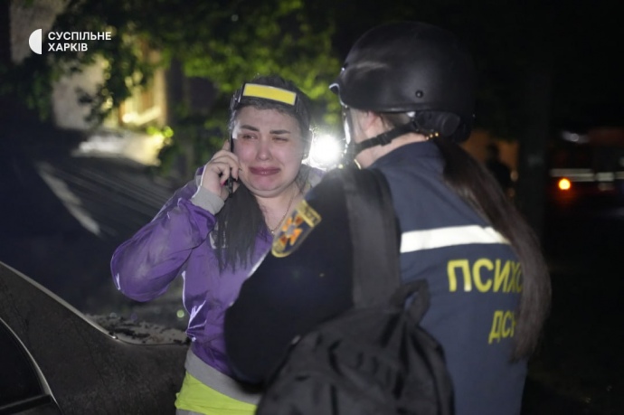 Место попадания, фото: Суспільне