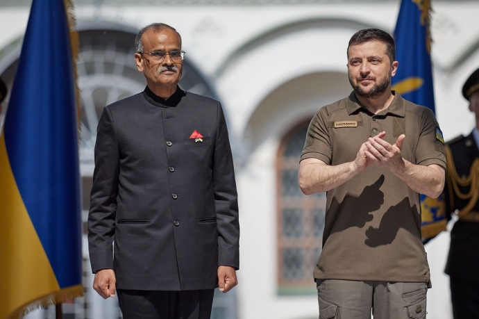 Зеленський з послом Індії Маноджа Кумаром Барті