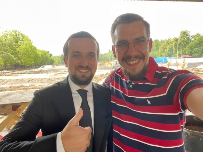 Cергій Биков разом з Кирилом Тимошенко