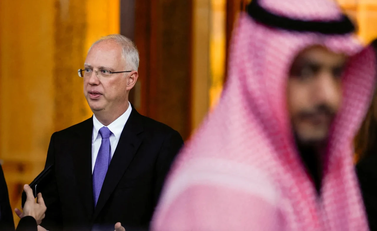 Dmitriev in Saudi Arabia during talks with the US delegation. 