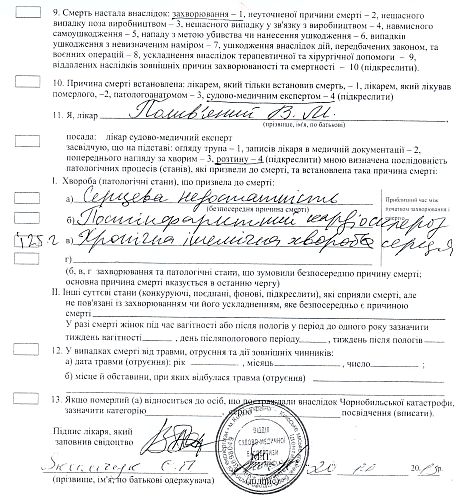 Висновок лікаря