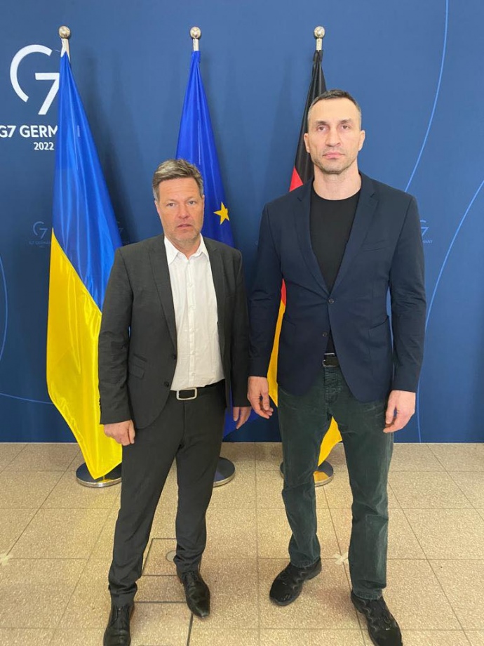 Владимир Кличко и Роберт Хабек