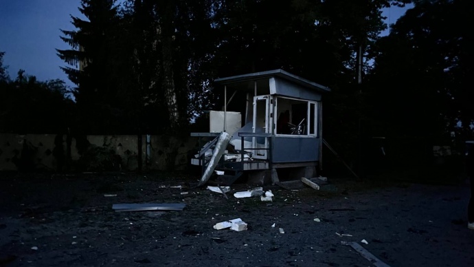 последствия попадания беспилотника в Малехове, фото из Telegram Садового