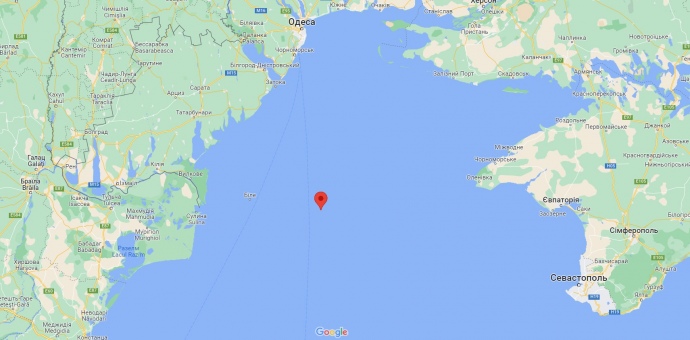 Месторасположение крейсера 