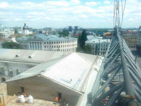 Вид с крана. Фото с Facebook Игоря Луценко