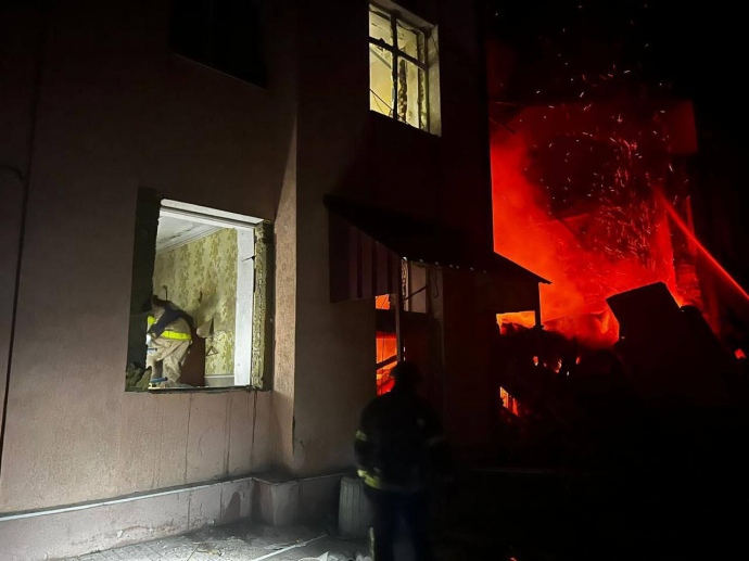 наслідки обстрілу Донеччини 17 лютого, фото: Краматорська міська рада