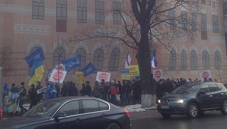 Митингующие за ПР, утро 6 февраля