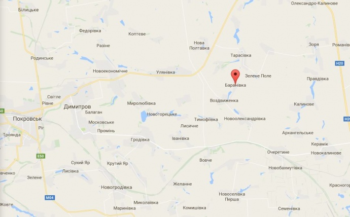 Барановка на карте