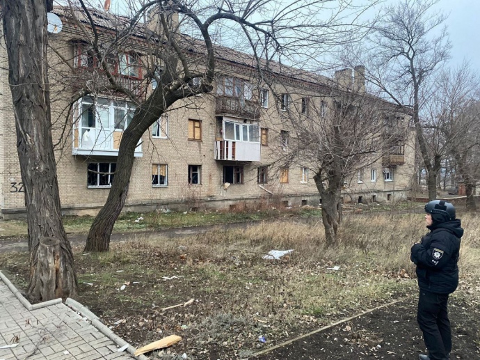 наслідки обстрілів Донеччини 26 січня, фото: Вадим Філашкін у Telegram