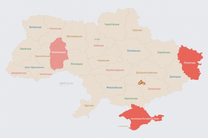 Мапа alerts.in.ua