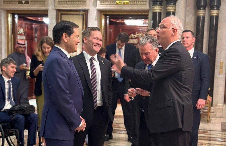 Dmitriev at the meeting with the Americans in Riyadh. 