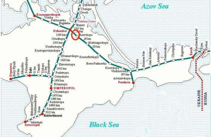 Місце, де пошкоджена залізниця